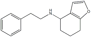 N-(2-phenylethyl)-4,5,6,7-tetrahydro-1-benzofuran-4-amine 구조식 이미지