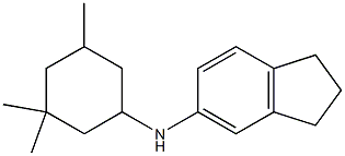 N-(3,3,5-trimethylcyclohexyl)-2,3-dihydro-1H-inden-5-amine 구조식 이미지