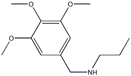 N-(3,4,5-trimethoxybenzyl)propan-1-amine Structure