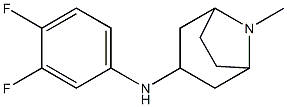 N-(3,4-difluorophenyl)-8-methyl-8-azabicyclo[3.2.1]octan-3-amine 구조식 이미지