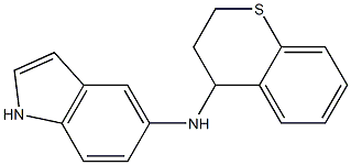 N-(3,4-dihydro-2H-1-benzothiopyran-4-yl)-1H-indol-5-amine 구조식 이미지