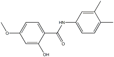 N-(3,4-dimethylphenyl)-2-hydroxy-4-methoxybenzamide 구조식 이미지