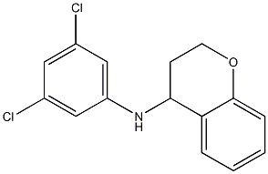 N-(3,5-dichlorophenyl)-3,4-dihydro-2H-1-benzopyran-4-amine 구조식 이미지