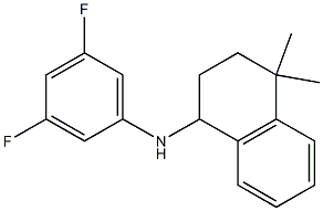 N-(3,5-difluorophenyl)-4,4-dimethyl-1,2,3,4-tetrahydronaphthalen-1-amine 구조식 이미지