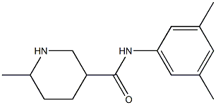 N-(3,5-dimethylphenyl)-6-methylpiperidine-3-carboxamide 구조식 이미지