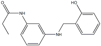 N-(3-{[(2-hydroxyphenyl)methyl]amino}phenyl)propanamide 구조식 이미지