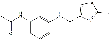 N-(3-{[(2-methyl-1,3-thiazol-4-yl)methyl]amino}phenyl)acetamide Structure