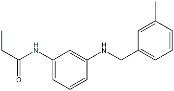 N-(3-{[(3-methylphenyl)methyl]amino}phenyl)propanamide 구조식 이미지