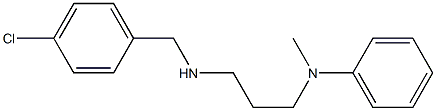 N-(3-{[(4-chlorophenyl)methyl]amino}propyl)-N-methylaniline 구조식 이미지