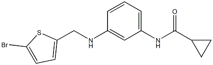 N-(3-{[(5-bromothiophen-2-yl)methyl]amino}phenyl)cyclopropanecarboxamide 구조식 이미지