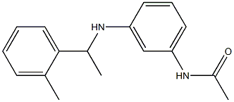 N-(3-{[1-(2-methylphenyl)ethyl]amino}phenyl)acetamide 구조식 이미지