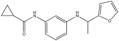 N-(3-{[1-(furan-2-yl)ethyl]amino}phenyl)cyclopropanecarboxamide Structure