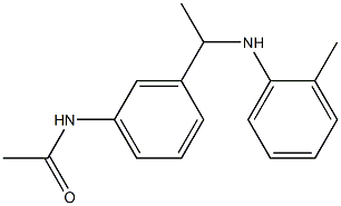 N-(3-{1-[(2-methylphenyl)amino]ethyl}phenyl)acetamide 구조식 이미지