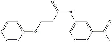 N-(3-acetylphenyl)-3-phenoxypropanamide Structure