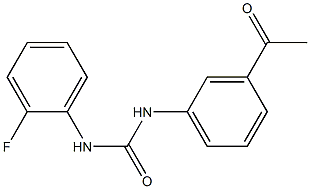N-(3-acetylphenyl)-N'-(2-fluorophenyl)urea Structure