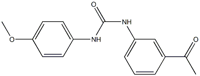 N-(3-acetylphenyl)-N'-(4-methoxyphenyl)urea 구조식 이미지