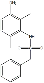 N-(3-amino-2,6-dimethylphenyl)-1-phenylmethanesulfonamide 구조식 이미지