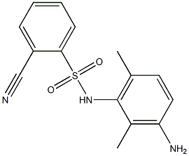 N-(3-amino-2,6-dimethylphenyl)-2-cyanobenzene-1-sulfonamide 구조식 이미지