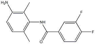 N-(3-amino-2,6-dimethylphenyl)-3,4-difluorobenzamide 구조식 이미지