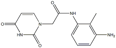 N-(3-amino-2-methylphenyl)-2-(2,4-dioxo-1,2,3,4-tetrahydropyrimidin-1-yl)acetamide Structure