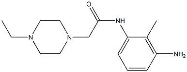 N-(3-amino-2-methylphenyl)-2-(4-ethylpiperazin-1-yl)acetamide 구조식 이미지
