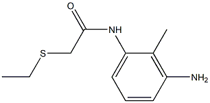 N-(3-amino-2-methylphenyl)-2-(ethylsulfanyl)acetamide Structure