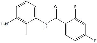 N-(3-amino-2-methylphenyl)-2,4-difluorobenzamide 구조식 이미지