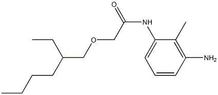N-(3-amino-2-methylphenyl)-2-[(2-ethylhexyl)oxy]acetamide Structure