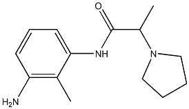 N-(3-amino-2-methylphenyl)-2-pyrrolidin-1-ylpropanamide 구조식 이미지