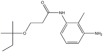 N-(3-amino-2-methylphenyl)-3-[(2-methylbutan-2-yl)oxy]propanamide Structure