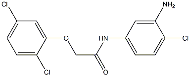 N-(3-amino-4-chlorophenyl)-2-(2,5-dichlorophenoxy)acetamide Structure