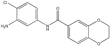 N-(3-amino-4-chlorophenyl)-2,3-dihydro-1,4-benzodioxine-6-carboxamide Structure
