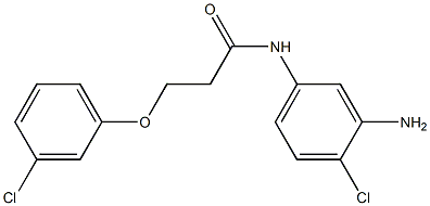 N-(3-amino-4-chlorophenyl)-3-(3-chlorophenoxy)propanamide 구조식 이미지