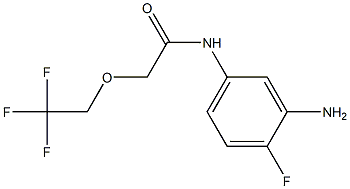 N-(3-amino-4-fluorophenyl)-2-(2,2,2-trifluoroethoxy)acetamide Structure