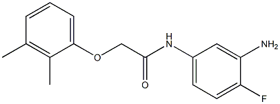 N-(3-amino-4-fluorophenyl)-2-(2,3-dimethylphenoxy)acetamide 구조식 이미지