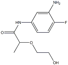 N-(3-amino-4-fluorophenyl)-2-(2-hydroxyethoxy)propanamide 구조식 이미지