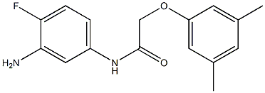 N-(3-amino-4-fluorophenyl)-2-(3,5-dimethylphenoxy)acetamide 구조식 이미지