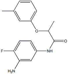 N-(3-amino-4-fluorophenyl)-2-(3-methylphenoxy)propanamide 구조식 이미지