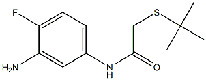 N-(3-amino-4-fluorophenyl)-2-(tert-butylsulfanyl)acetamide Structure