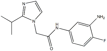N-(3-amino-4-fluorophenyl)-2-[2-(propan-2-yl)-1H-imidazol-1-yl]acetamide Structure