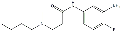 N-(3-amino-4-fluorophenyl)-3-[butyl(methyl)amino]propanamide Structure