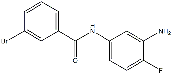 N-(3-amino-4-fluorophenyl)-3-bromobenzamide 구조식 이미지