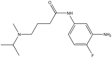 N-(3-amino-4-fluorophenyl)-4-[isopropyl(methyl)amino]butanamide 구조식 이미지