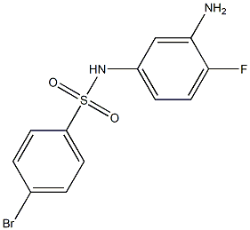 N-(3-amino-4-fluorophenyl)-4-bromobenzenesulfonamide Structure