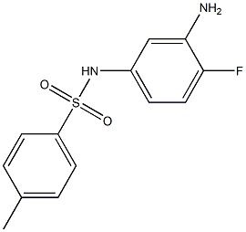 N-(3-amino-4-fluorophenyl)-4-methylbenzenesulfonamide 구조식 이미지