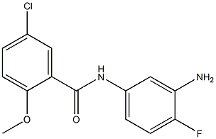 N-(3-amino-4-fluorophenyl)-5-chloro-2-methoxybenzamide 구조식 이미지