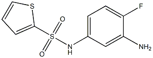 N-(3-amino-4-fluorophenyl)thiophene-2-sulfonamide 구조식 이미지