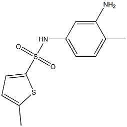 N-(3-amino-4-methylphenyl)-5-methylthiophene-2-sulfonamide 구조식 이미지