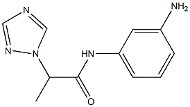 N-(3-aminophenyl)-2-(1H-1,2,4-triazol-1-yl)propanamide 구조식 이미지
