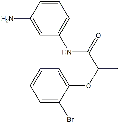 N-(3-aminophenyl)-2-(2-bromophenoxy)propanamide 구조식 이미지